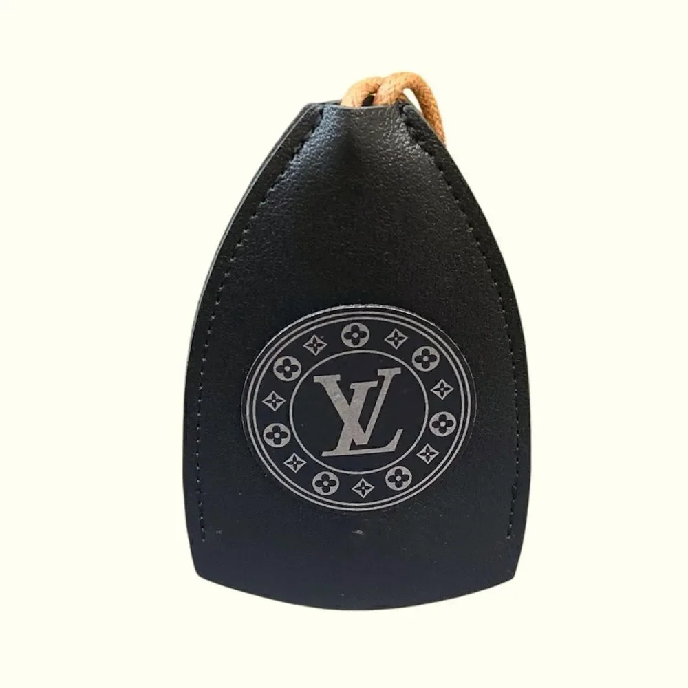 New Ganz Car Key Keeper Key Ring w/Laser Engraved Design. Designer Luxury